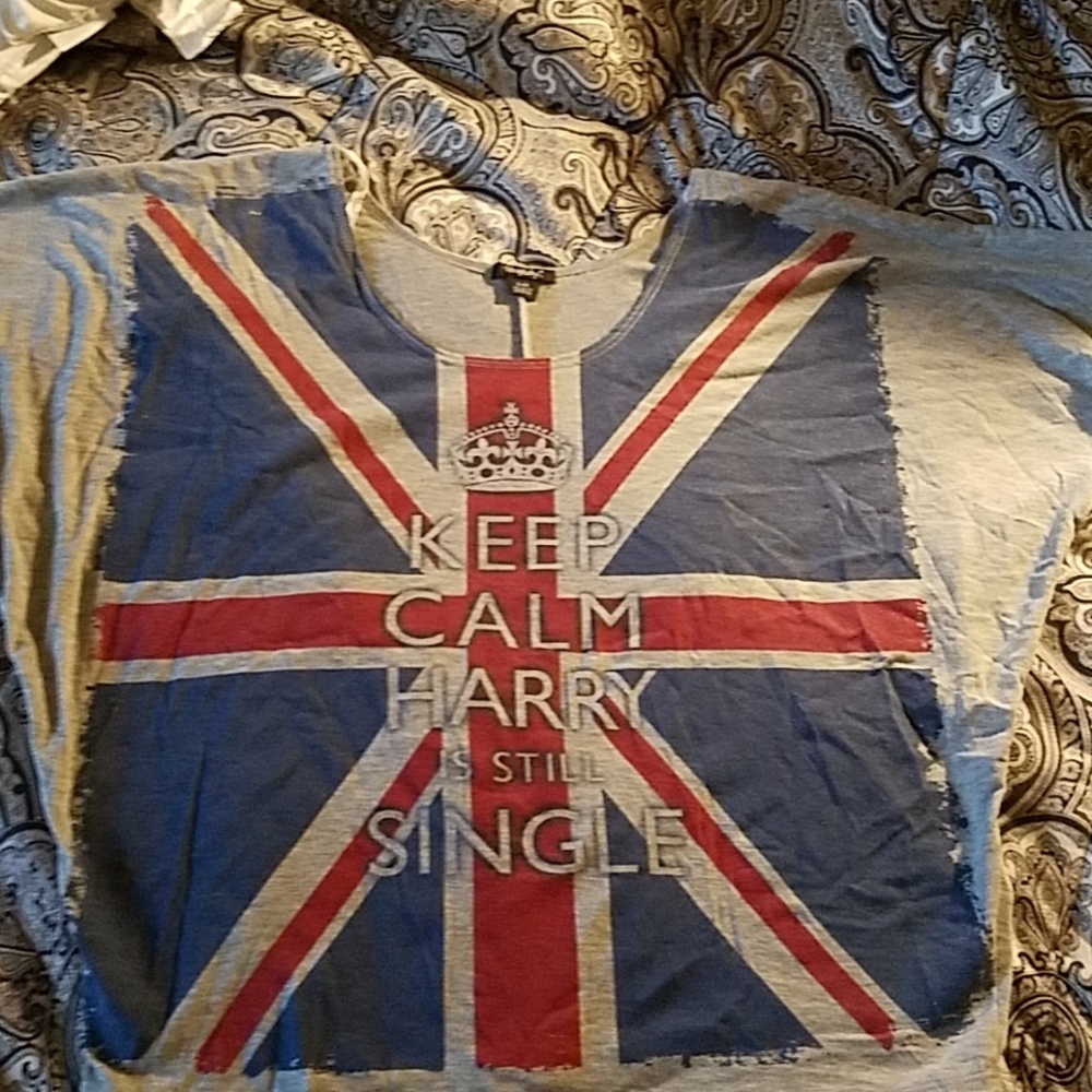Vintage "Keep Calm Harry Is Still Single" Batwing